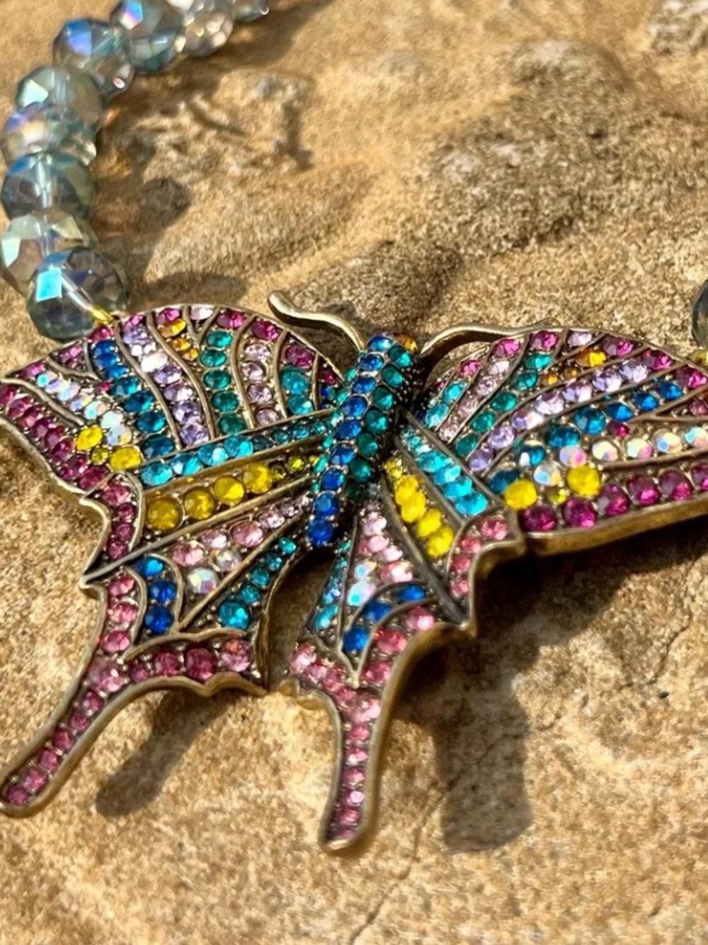 Heidi Daus "Modern Monarch"
Beaded Crystal Butterfly Necklace - Picture 2 of 3